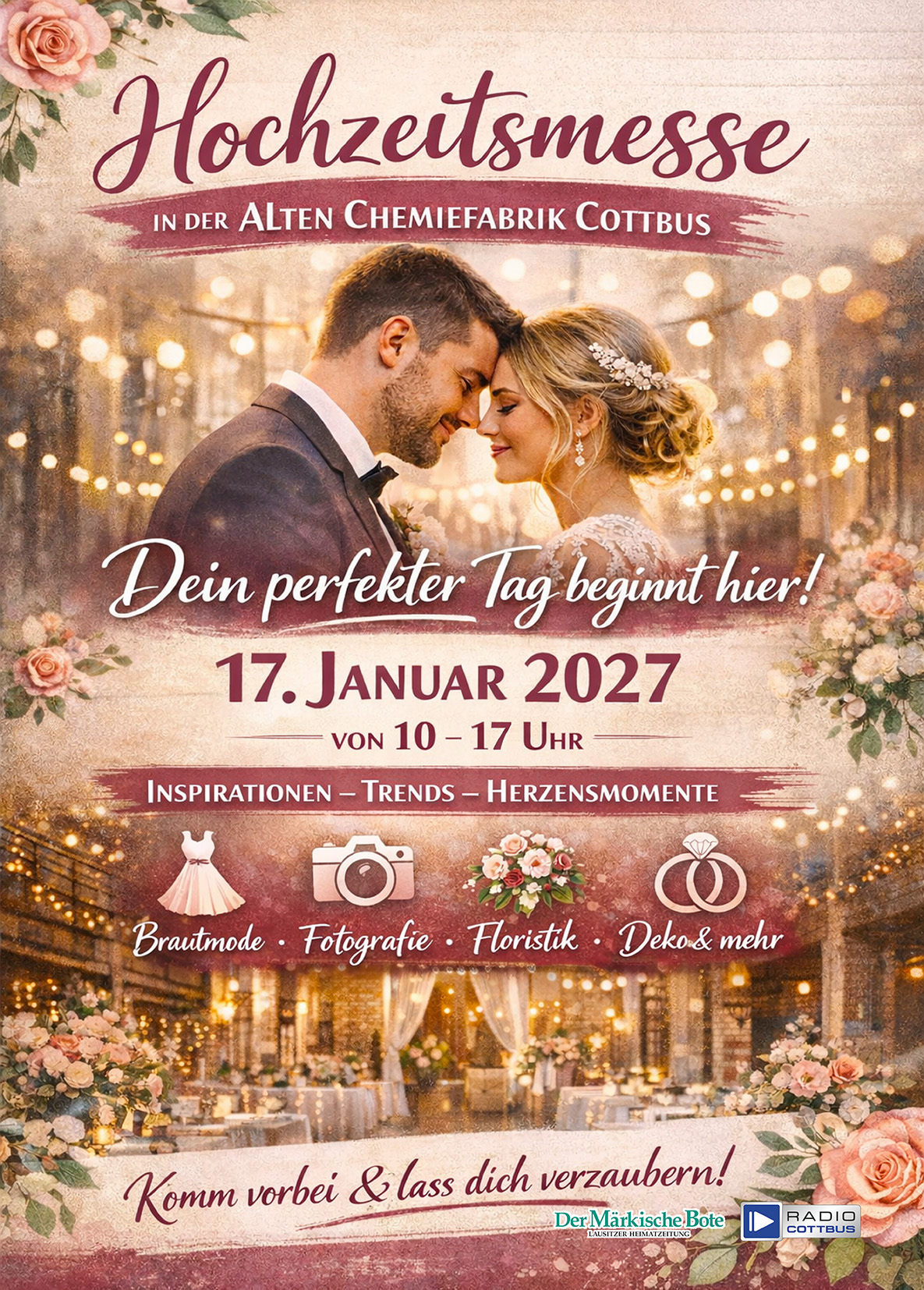 Hochzeitsmesse Cottbus 2027 – Dein perfekter Tag beginnt hier