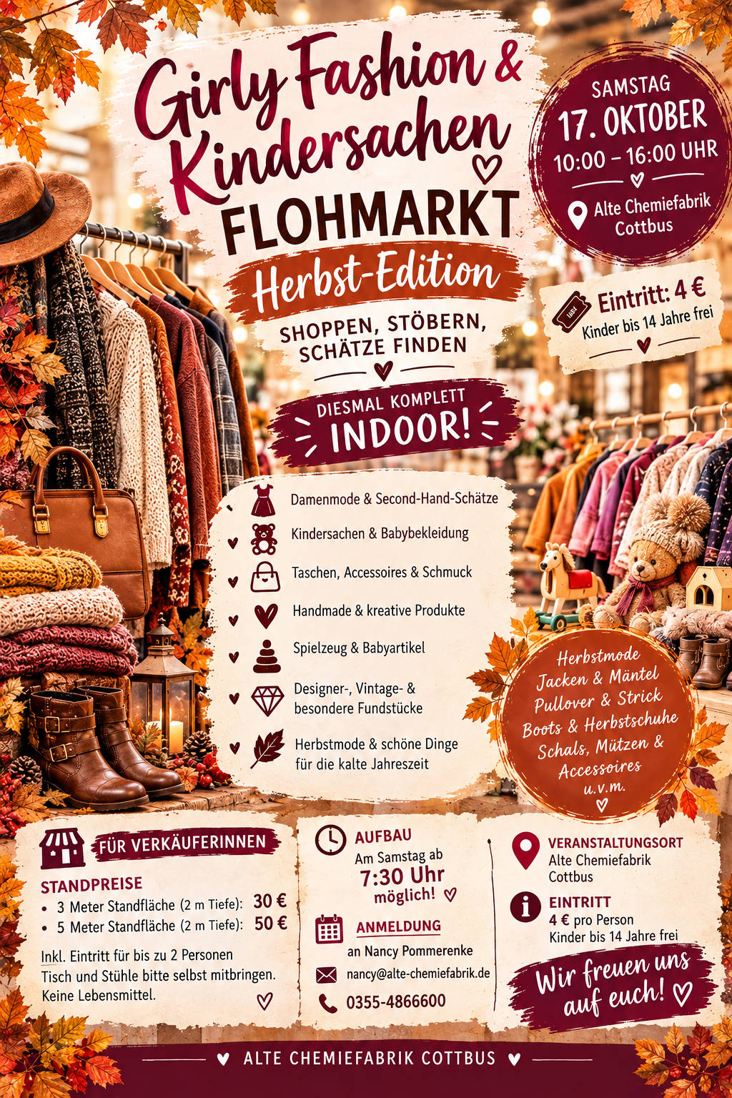 Girly Fashion & Kindersachen Flohmarkt geht in die zweite Runde